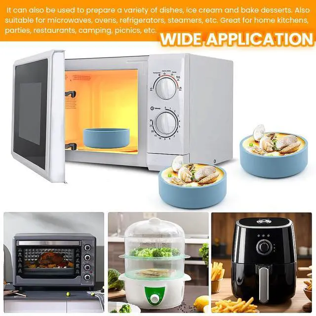 Alt view image 3 of 7 - Air Fryer Egg Mold 3 Pack, Silicone Egg Bite Cups, 6 fl oz