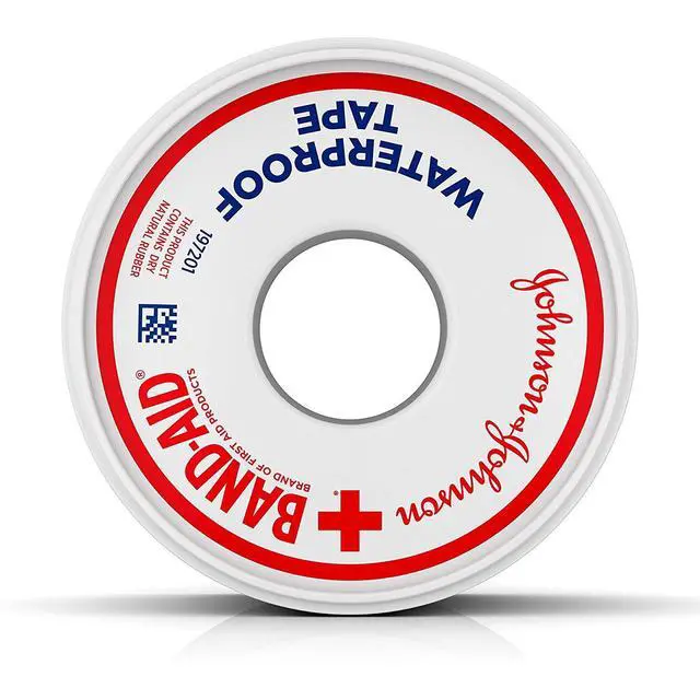 Alt view image 3 of 3 - Brand of First Aid Products 100% Waterproof Self-Adhesive Medical Tape Roll to Secure Bandages, Durable First Aid Wound Care Bandaging Tape, 1 Inch by 10 Yards (Pack of 2)