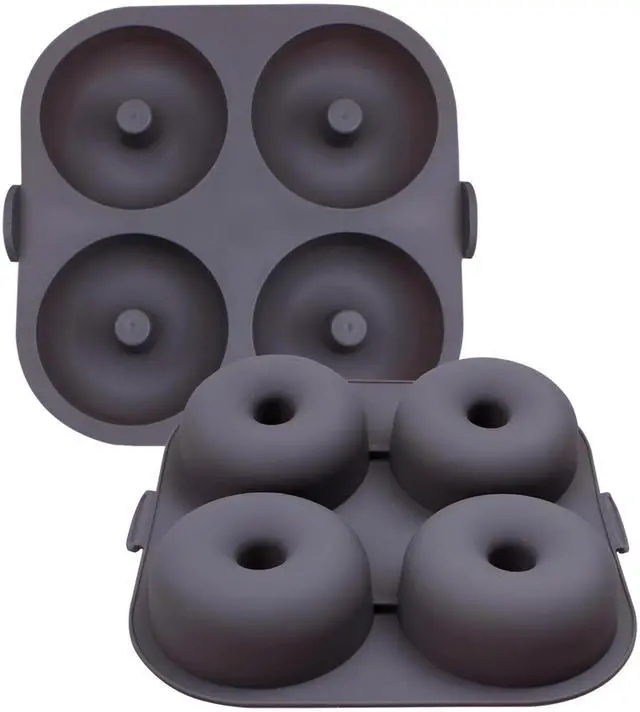 Main image of Silicone Donut Pan for Baking, 4-Cavity Mold