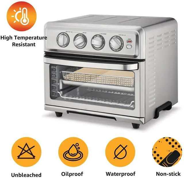 Alt view image 3 of 7 - 9 x11 inch Air Fryer Parchment Paper Squares, 100 Sheets Unbleached Pre-Cut Baking Disposable Paper Liner for Cuisinart Non-Stick Air Fryer Toaster Oven