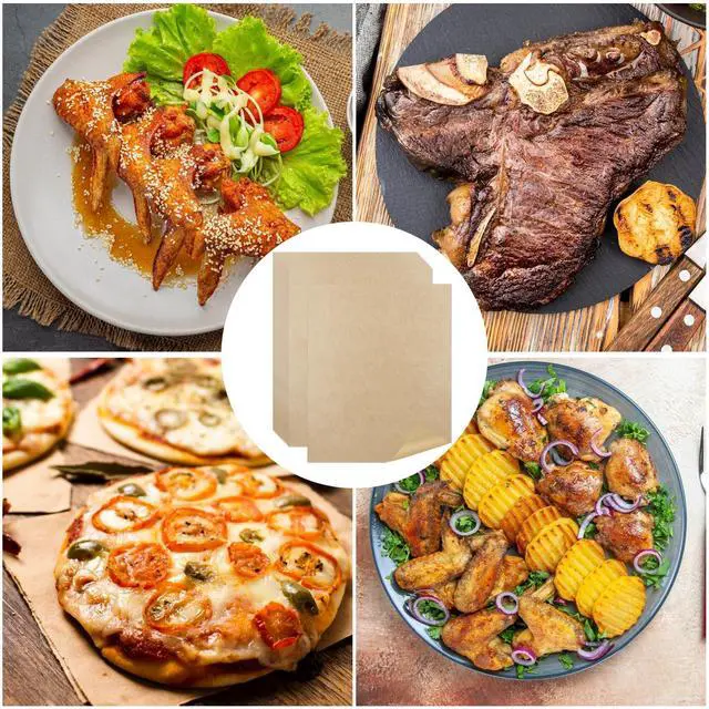 Alt view image 7 of 7 - 9 x11 inch Air Fryer Parchment Paper Squares, 100 Sheets Unbleached Pre-Cut Baking Disposable Paper Liner for Cuisinart Non-Stick Air Fryer Toaster Oven
