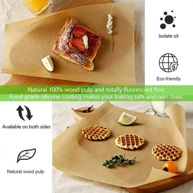 Alt view image 4 of 7 - 100 Pcs Parchment Paper Sheets for Baking, 8x12 Inches