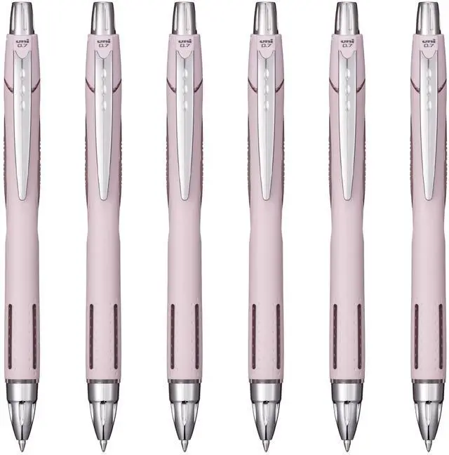 Main image of Jetstream RT Ballpoint Pen, Fine Point (0.7mm), Lavender Barrel, Black Ink, 6 Pens