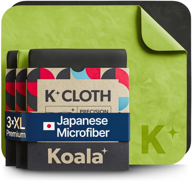 Main image of Lens Cleaning Cloth | Japanese Microfiber | Black & Green (Pack of 3) | Glasses Cleaning Cloths | Eyeglass Lens Cleaner | Eyeglasses, Camera, VR/AR Headset, and Screen Cleaner | Washable & Reusable