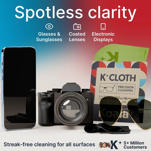 Alt view image 2 of 7 - Lens Cleaning Cloth | Japanese Microfiber | Black & Green (Pack of 3) | Glasses Cleaning Cloths | Eyeglass Lens Cleaner | Eyeglasses, Camera, VR/AR Headset, and Screen Cleaner | Washable & Reusable