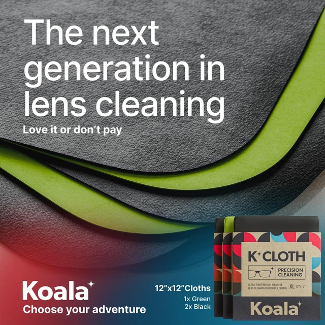 Alt view image 6 of 7 - Lens Cleaning Cloth | Japanese Microfiber | Black & Green (Pack of 3) | Glasses Cleaning Cloths | Eyeglass Lens Cleaner | Eyeglasses, Camera, VR/AR Headset, and Screen Cleaner | Washable & Reusable