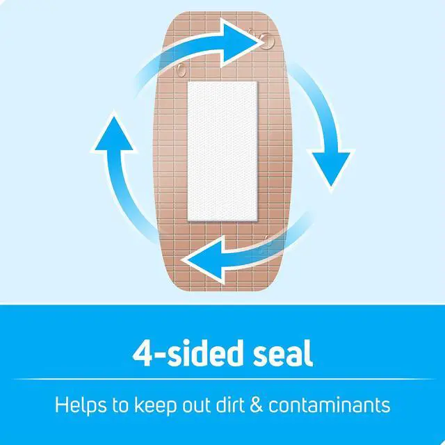 Alt view image 7 of 7 - Waterproof Strong Strips Adhesive Bandages, Extra Large, 32ct
