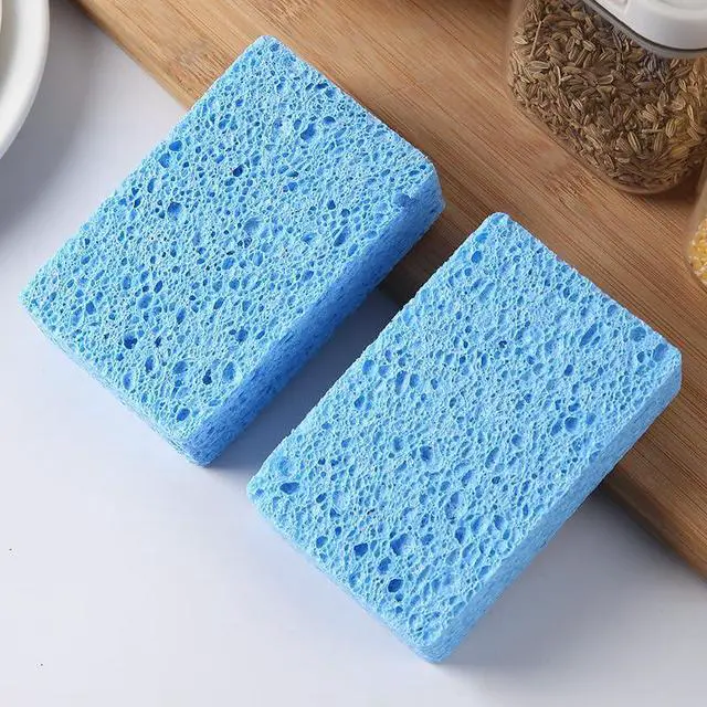 Alt view image 5 of 7 - 6 - Pack Non-Scratch Scrub Sponges - Sponges for Dishes and Washing Dishes, Cleaning Sponges for Kitchen Home Office, Magical 3D DIY Art and Craft SuppliersBlue
