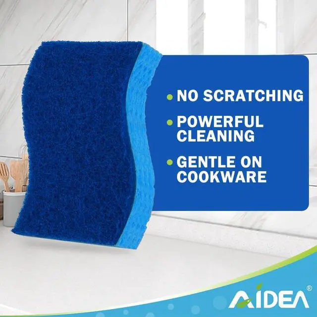 Alt view image 4 of 7 - Sponges Kitchen, 9Count, Dish Sponges, Non-Scratch Scrub Sponge