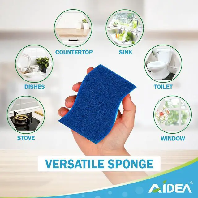 Alt view image 7 of 7 - Sponges Kitchen, 9Count, Dish Sponges, Non-Scratch Scrub Sponge