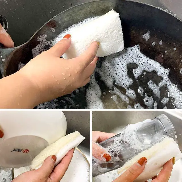 Alt view image 6 of 6 - Loofah Dish Sponges Kitchen,Organic Natural Sponges for Dishes,Non Scratch Eco Friendly Biodegradable for Cleaning,6PCS