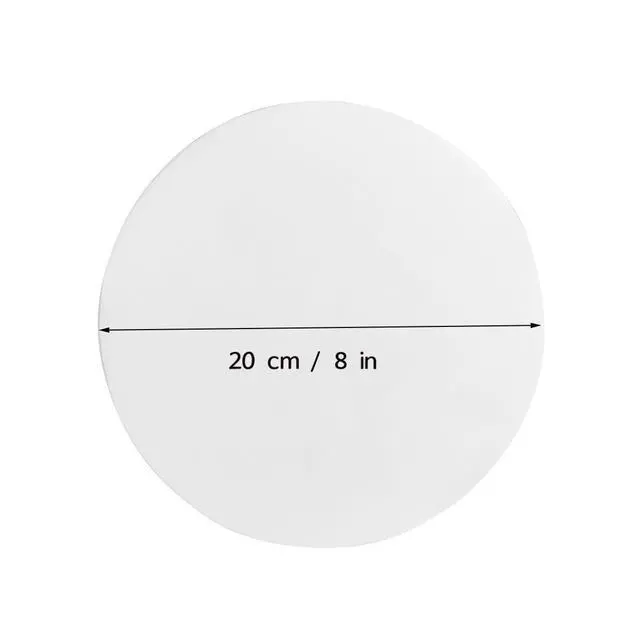 Alt view image 3 of 7 - 100 Count Pre-Cut 8 Inch Parchment Papers, Greaseproof Circle Liners for Round Cake Tins, Pie Dishes, Smash Burger Press, Dehydrator Trays, Grill, Freezer and Oven Safe