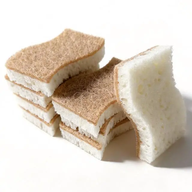 Main image of Natural Sponges Kitchen for Dishes, Non Scratch Cellulose Scrub Sponge for Non-Stick Cookware, Cleaning Sponges for Kitchen, Bathroom, Household - 8 Pack