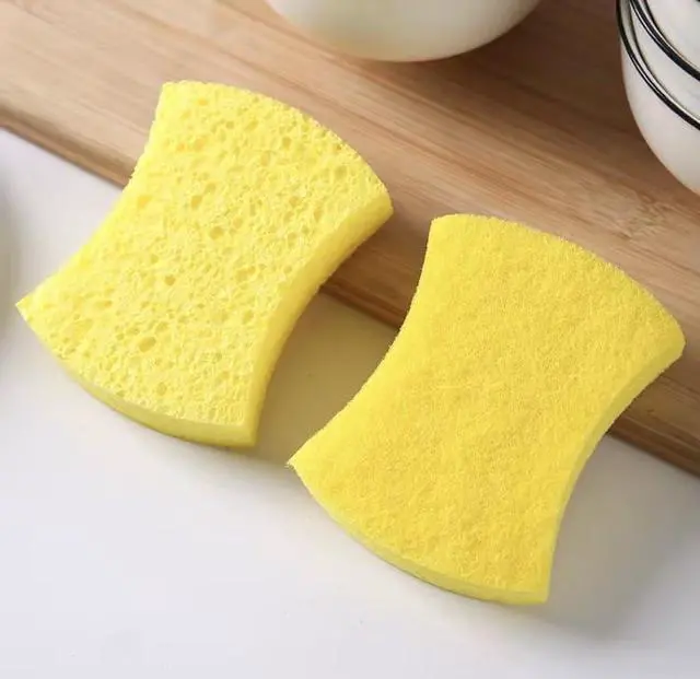 Alt view image 3 of 3 - 12 Pack Non-Scratch Kitchen Sponges Heavy Duty Dishwashing Scrub Sponge for Dishes, Pots, Pans & Kitchen Cleaning Durable Dual-Sided Cleaning Sponge