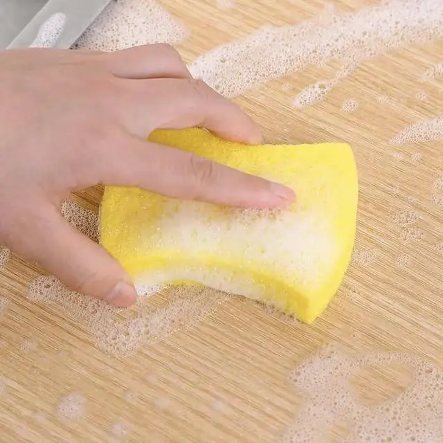 Alt view image 2 of 3 - 12 Pack Non-Scratch Kitchen Sponges Heavy Duty Dishwashing Scrub Sponge for Dishes, Pots, Pans & Kitchen Cleaning Durable Dual-Sided Cleaning Sponge