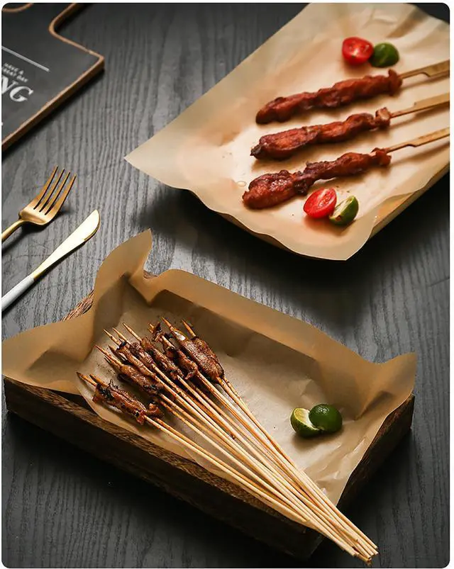 Alt view image 3 of 7 - 200 PCS 9 x 13 Inches Unbleached Parchment Paper Sheets for Baking, Precut Nonstick Baking Paper Squares for Toaster Oven Trays Parchment Paper Liners
