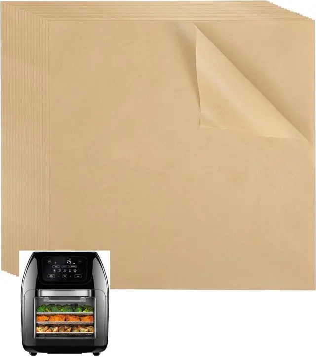 Main image of 100 Pcs Disposable Parchment Papers for CHEFMAN Air Fryer 10L Family Size