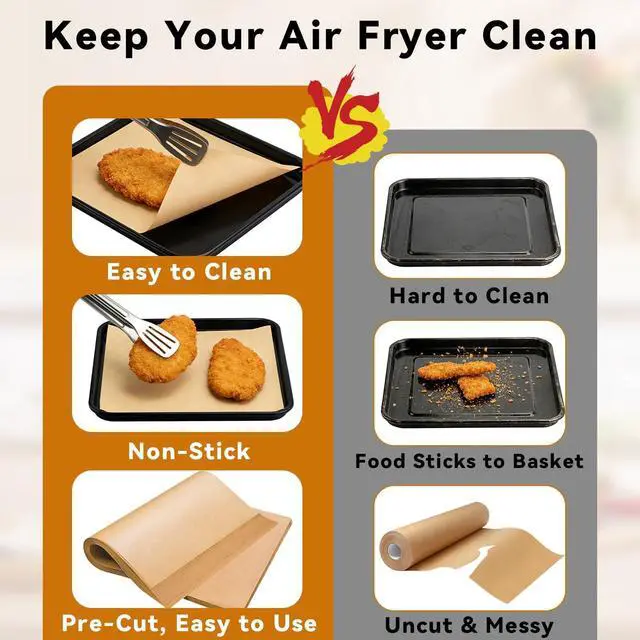 Alt view image 4 of 7 - 100 Pcs Disposable Baking Liners for Ninja French Door Air fry Oven FO101