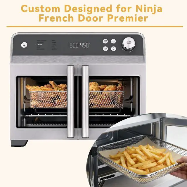 Alt view image 2 of 7 - 100 Pcs Disposable Baking Liners for Ninja French Door Air fry Oven FO101