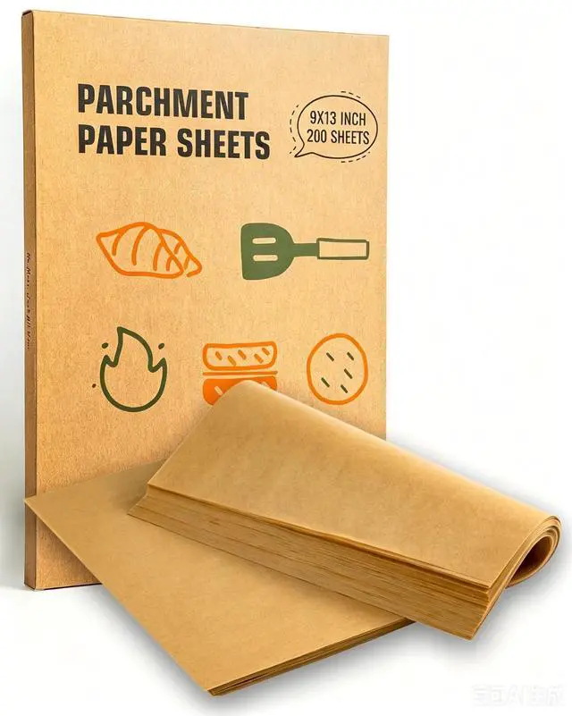 Main image of 9x13 Parchment Paper Sheets for Baking, Precut Baking Paper 200Pcs