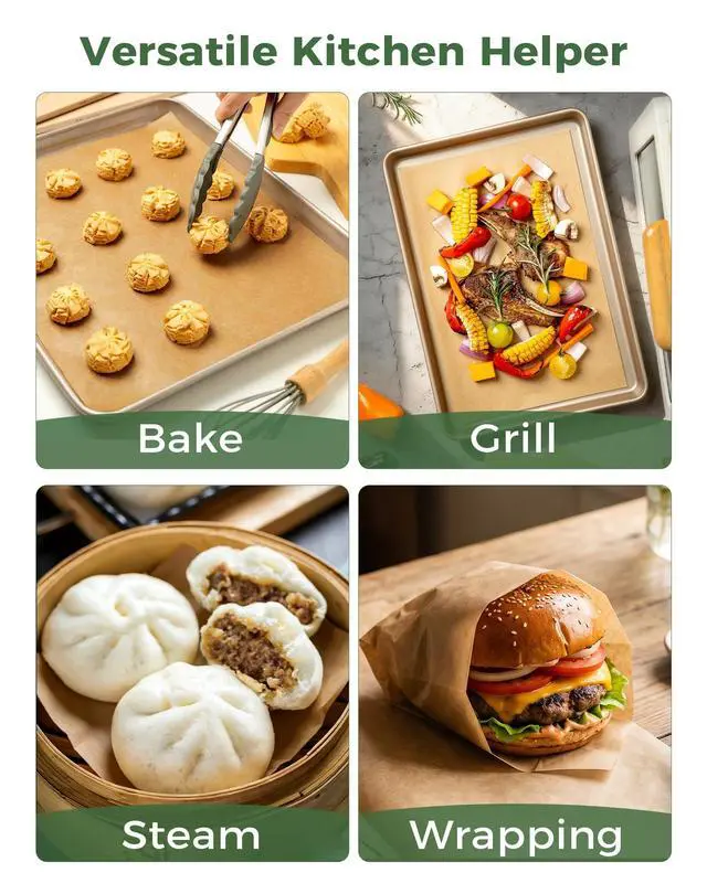 Alt view image 6 of 7 - 9x13 Parchment Paper Sheets for Baking, Precut Baking Paper 200Pcs