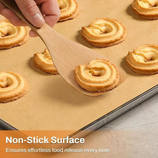 Alt view image 7 of 7 - 200Pcs 9x13 Inch Unbleached Parchment Paper Sheets for Baking, Pre-Cut, Non-Stick Parchment Paper for Baking, Cooking, Grilling, Air Fryer, Half Sheet Baking Sheets for Baking Cookies, Cooking, Oven