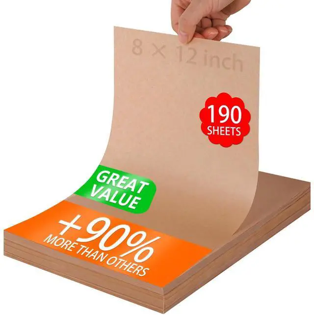 Main image of 8x12 Inches Parchment Paper Sheets,190 PCS Precut Baking Parchment