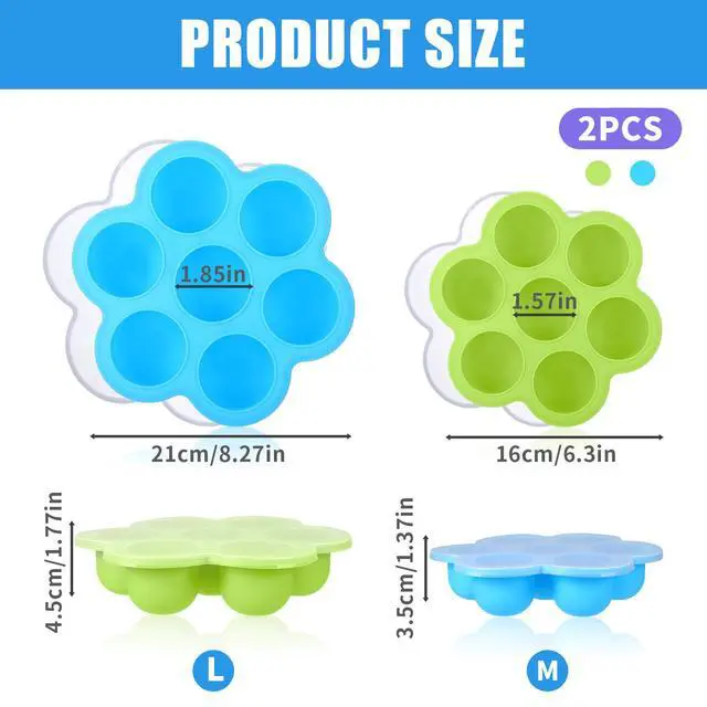 Alt view image 2 of 7 - 2 Pack Egg Bites Silicone Mold, Air Fryer Egg Mold, Sous Vide Egg Bite Maker Instant Pot Egg Bite Molds for Cooking Air Fryer Accessories