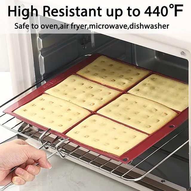 Alt view image 7 of 7 - Silicone Waffle Baking Mold Tray, 6-Cavity, 25 x 29.2 cm