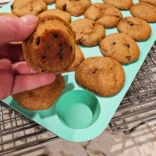 Alt view image 6 of 7 - Silicone Mini Muffin Pan, 24 Cups Cupcake Pan, 2PCS