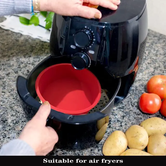 Alt view image 4 of 6 - 2pcs 6 Inch Silicone Cake Pan for Baking, Round Cake Molds Pan Silicone Baking Molds Non-Stick Quick Release Suitable for Cheesecake Chocolate Cake Brownie Cake puddings