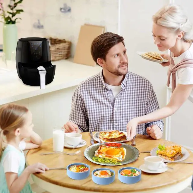 Alt view image 2 of 7 - Silicone Air Fryer Egg Mold,Air Fryer Safe Dishes Bowl,BPA Free