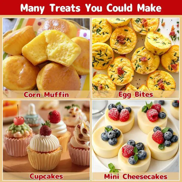 Alt view image 4 of 6 - Silicone Muffin Pan for Baking 12 Cups, Egg Bites Silicone Mold 2 Pack