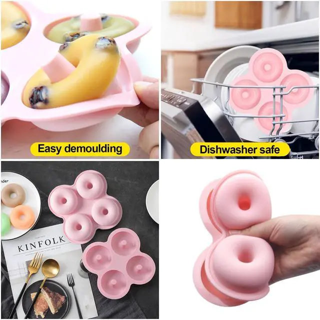 Alt view image 3 of 6 - Air Fryer Donut Mold, 2-Pack Silicone Non-Stick for Baking