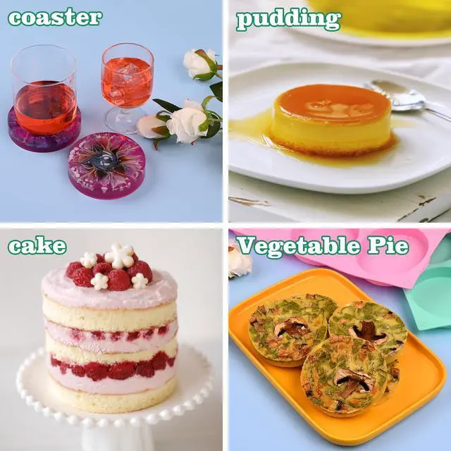 Alt view image 4 of 6 - 2 Pcs Silicone Muffin Top Pan for Baking, 4 Inch Round Baking Mold