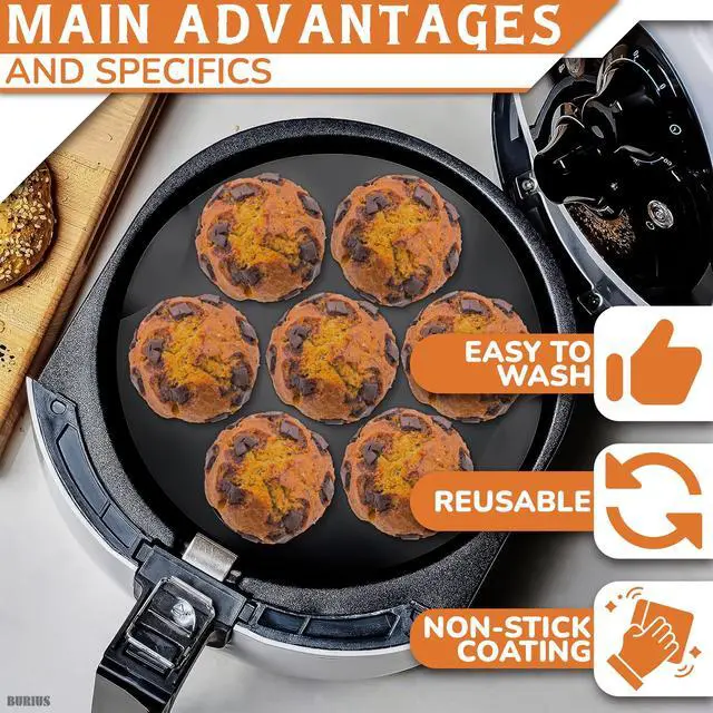 Alt view image 4 of 7 - Silicone Muffin Pan, Non-Stick Cupcake Mold for Air Fryer, 7 Cups