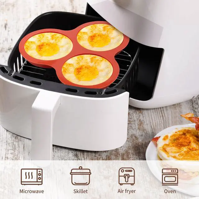 Alt view image 4 of 7 - Air Fryer Egg Silicone Mold, 4 Inch, 2 Pack