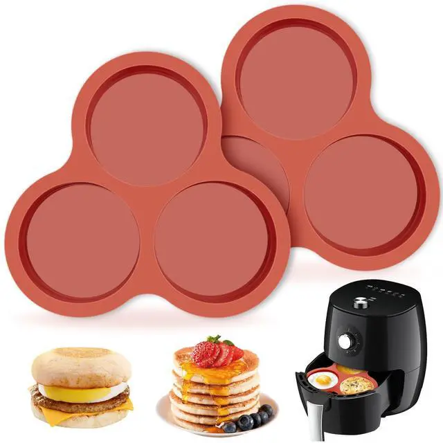 Main image of Air Fryer Egg Silicone Mold, 4 Inch, 2 Pack