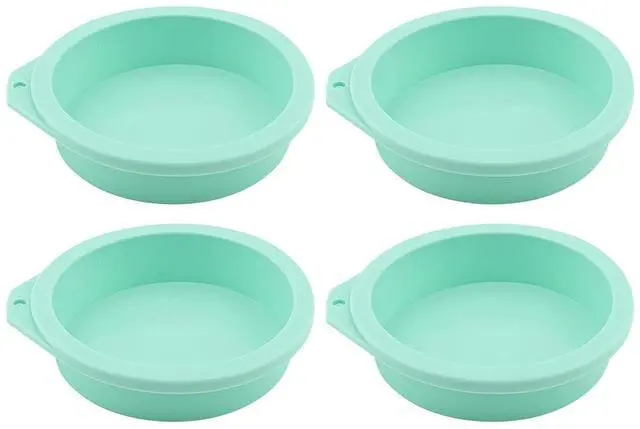 Main image of 4Pcs Air Fryer Egg Molds - Silicone Egg Bites Molds 4 Inch, Non-Stick Air Fryer Accessories, Reusable Round Baking Mold for Muffin Cake Egg Tart Microwave Oven Dishwasher Safe