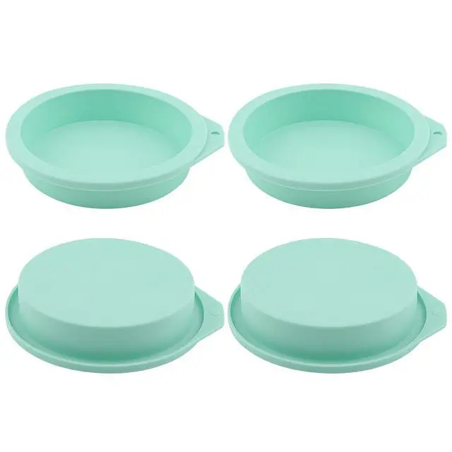 Alt view image 7 of 7 - 4Pcs Air Fryer Egg Molds - Silicone Egg Bites Molds 4 Inch, Non-Stick Air Fryer Accessories, Reusable Round Baking Mold for Muffin Cake Egg Tart Microwave Oven Dishwasher Safe