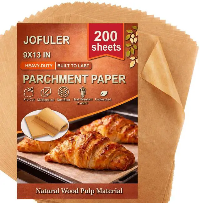 Main image of 200PCS Parchment Paper Sheets, 9x13 Inches, Non-Stick
