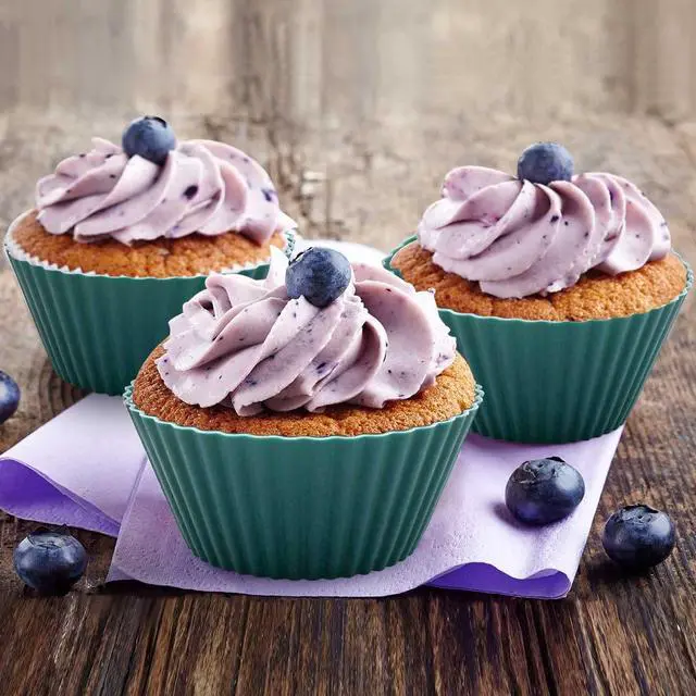 Alt view image 3 of 7 - 24 Pack Silicone Baking Cups Reusable Muffin Liners Non-Stick Cup Cake Molds Set Cupcake Silicone Liner Standard Size Silicone Cupcake Holder Silicon Cups for Baking Bpa Free (4 Colors)