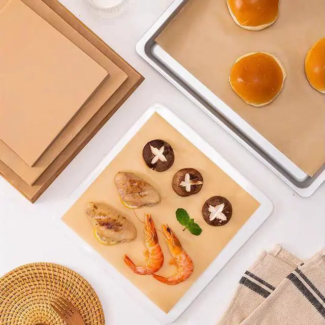 Alt view image 6 of 7 - Daihuiwen 200 Pcs Parchment Paper Baking Sheets, 12x16 Inch Precut Non-Stick Unbleached, Heavy Duty for Baking Grilling Air Fryer Steaming, Fit for Half Sheet Pans