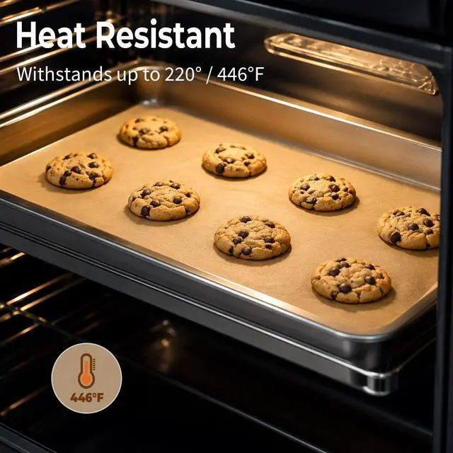 Alt view image 4 of 7 - Parchment Paper Sheets 9x13 Inch, 150Pcs Pre-Cut Baking Paper, Non-Stick Unbleached Liners, Perfect for Oven, Grilling, Steaming, and All Types of Baking