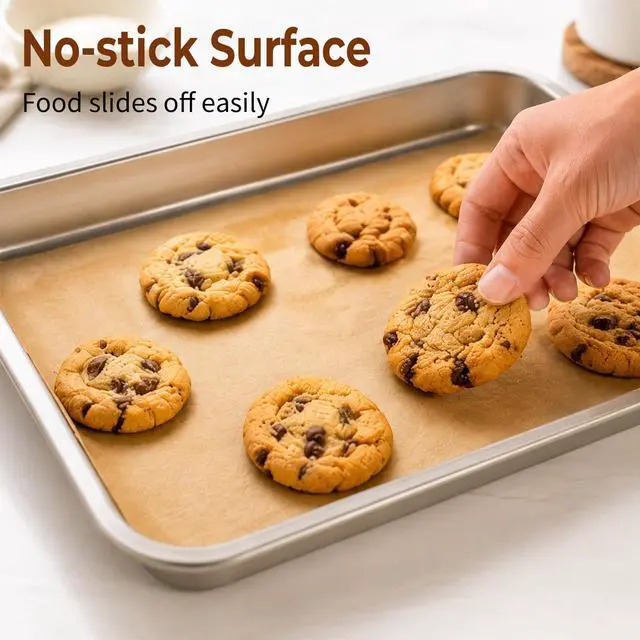 Alt view image 7 of 7 - Parchment Paper Sheets 9x13 Inch, 150Pcs Pre-Cut Baking Paper, Non-Stick Unbleached Liners, Perfect for Oven, Grilling, Steaming, and All Types of Baking