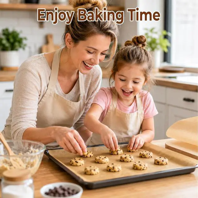 Alt view image 6 of 7 - Parchment Paper Sheets 9x13 Inch, 150Pcs Pre-Cut Baking Paper, Non-Stick Unbleached Liners, Perfect for Oven, Grilling, Steaming, and All Types of Baking