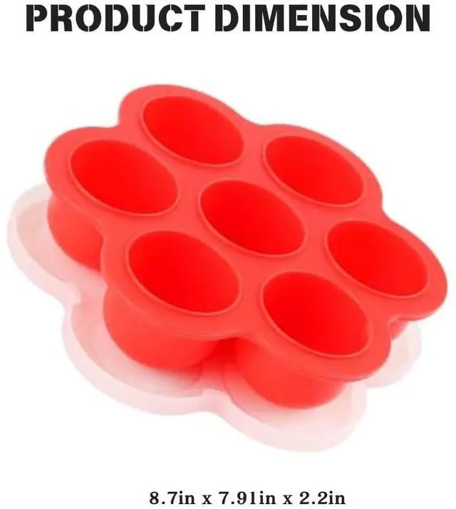 Main image of Egg Bites Tray with Lid | Silicone Molds for Instant Pot, Air Fryer, and Oven | Egg Bite for Pressure Cooker | Dishwasher Safe