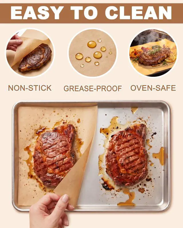 Alt view image 4 of 7 - Unbleached Parchment Paper Roll, 15 x 210 ft, 260 Sq.Ft, Non-Stick