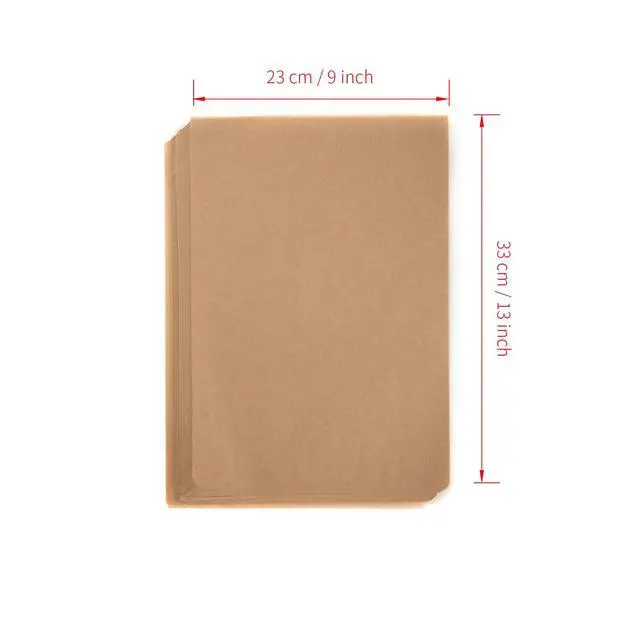 Alt view image 2 of 5 - 100 Pcs Non-Stick Baking Parchment Paper Sheets 9×13Inch Dual-Sided Silicone Coated Oven Liners for Cooking Roasting Grilling and Air Fryer Use
