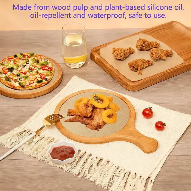 Alt view image 4 of 7 - 200 Pcs 9.5 Inch Precut Parchment Paper Rounds, Nonstick Cake Liners